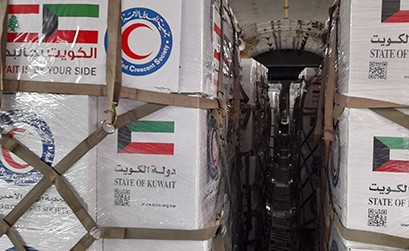 40 طناً من المساعدات الغذائية لإغاثة غزة