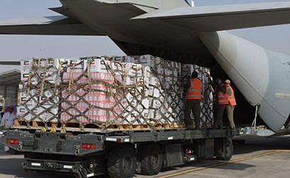 شاحنات مساعدات كويتية لغزة 3دخول